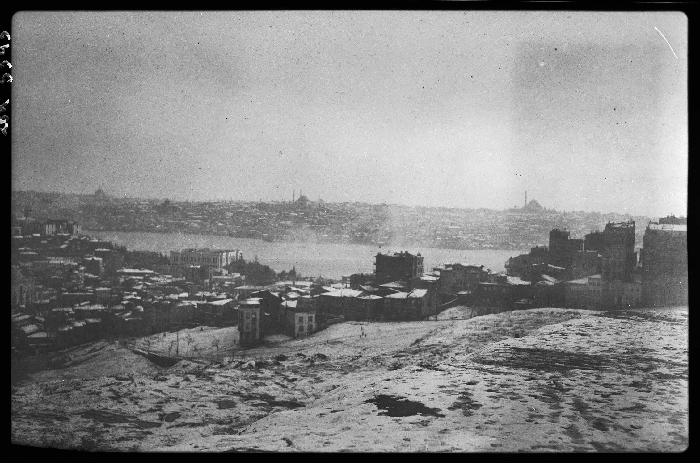 Vue sur Istanbul, un jour de neige